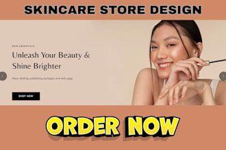 build skincare shopify store, skincare store, beauty shopify skincare website