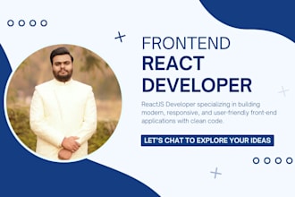 develop responsive reactjs frontend for your business