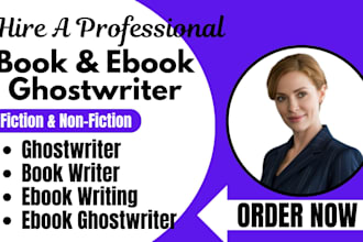be your ghostwriter, ebook ghostwriter, ebook writer, book writer for amazon KDP