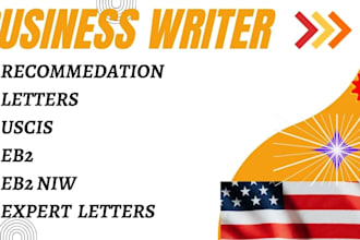 draft expert opinion or recommendation letter for USA immigration