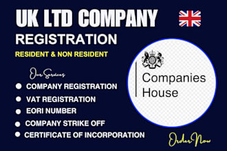 do UK ltd company registration setup uk ltd company, vat registration, utr, eori