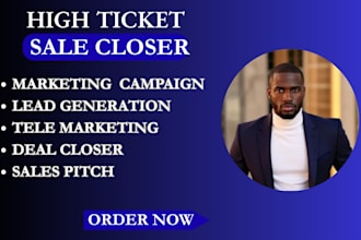 be high ticket IT sales closer expert for your IT company result driving leads