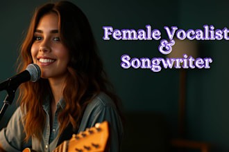 be your professional female singer, songwriter in english, french or arabic