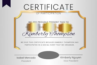 design any professional certificate, diploma, gift voucher, college degree, care