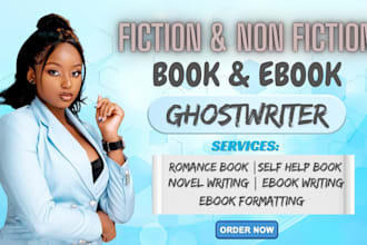 non fiction ebook ghostwriter, fiction book writer, book ghost writer, self help