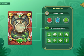 design card game playing cards for board game card illustration or card template