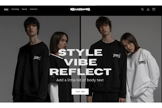 design streetwear shopify website y2k clothing fashion store streetwear website