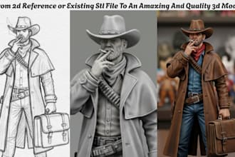 design, 3d print, handpaint custom tabletop miniature figurines 40k style models