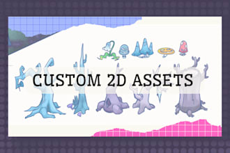 draw 2d assets and objects for you