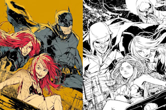 do comic book illustration graphic novel cover art cartoon