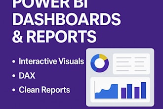 build interactive power bi dashboards and reports