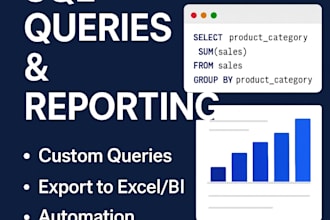 deliver sql queries, data analysis and reporting