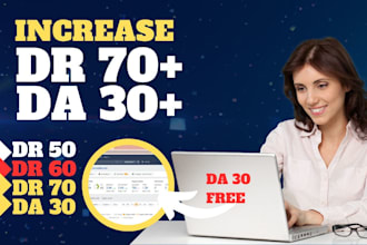 increase ahrefs DR 0 to 70 domain rating using high DR backlinks