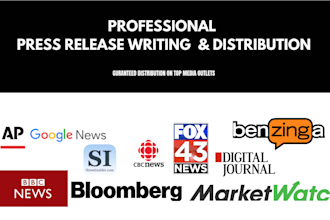 do press release writing, distribution on yahoo finance google news release
