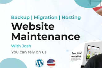 host, carry out work and or maintain your wordpress website