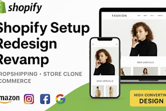 help shopify set up redesign and clone your shopify store design store revamp