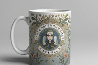 do an coffee mug design for your pod business