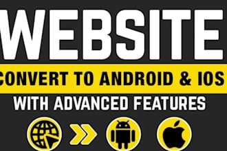 convert website to app, android app and ios app