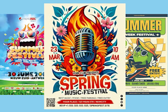 design event festival flyer concert poster kids event holiday event