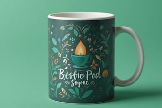 make a coffee mug design, custom mug design
