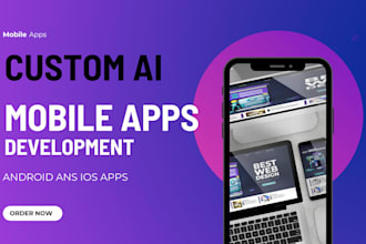 custom app development for android, ios with ai chatbot as flutter developer