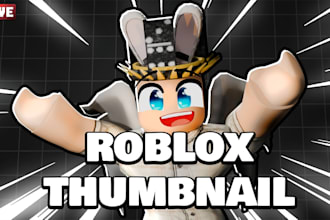 create three roblox thumbnails for price for one