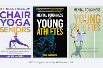 create a professional fitness or sports book cover design
