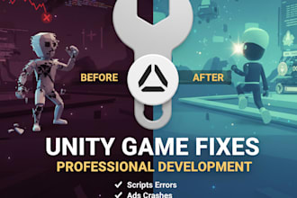fix unity bugs, crashes and errors in your game