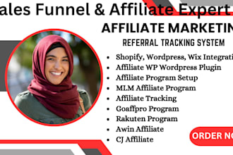 set up redtrack affiliate referral system loyalty program shopify wordpress wix