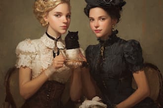 create a character art and friendship portrait