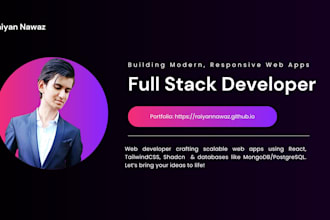 build full stack web applications using mern, pern, tailwind, redux and shadcn
