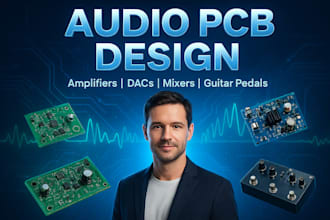 design customized audio pcb for amplifiers, dacs, mixers, audio schematic