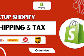 setup shopify shipping and tax shopify virtual assistant store audit