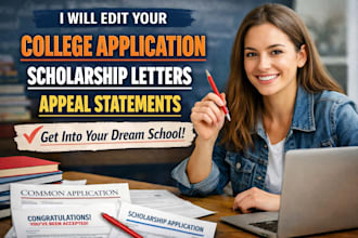 edit your college application, scholarship letters, and appeal statements