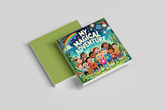 create storybook illustrations for children with cover