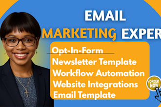 setup account, design newsletter landing page email template on flodesk brevo