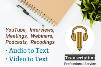 transcript audio, video into text