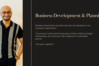 develop strategic business plans and innovations framework