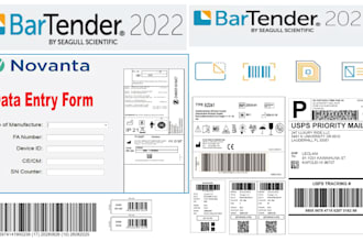 label design template in bartender seagull scientific