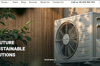 design heating repair, ventilation repair air conditioning website, hvac website