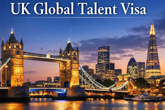 apply uk global talent visa, draft personal statement and standard CV