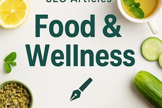 write SEO food  articles that nourish body and soul
