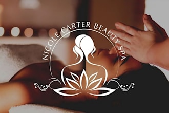 do modern beauty, cosmetic, fashion, spa, yoga and esthetics logo design