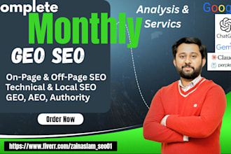 do complete local SEO, GEO, aeo and off page backlinks service