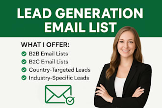 do lead generation or built email list or scrape target leads