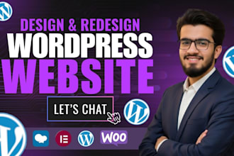 build, design, redesign, develop, update, clone, or customize wordpress website