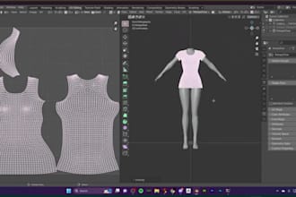 3d second life avatar model, 3d clothing, 3d second life mesh, game garment