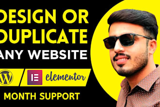 design or duplicate or build a wordpress website