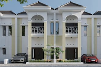 build 3d architecture house exterior,site plan map, interior rendering,landscape