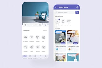 develop handyman app, laundry app, carpenter app, cleaning app, home service app